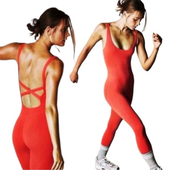 Tiny pinhole- Free People Movement Good Karma Onesie - Picture 11 of 15